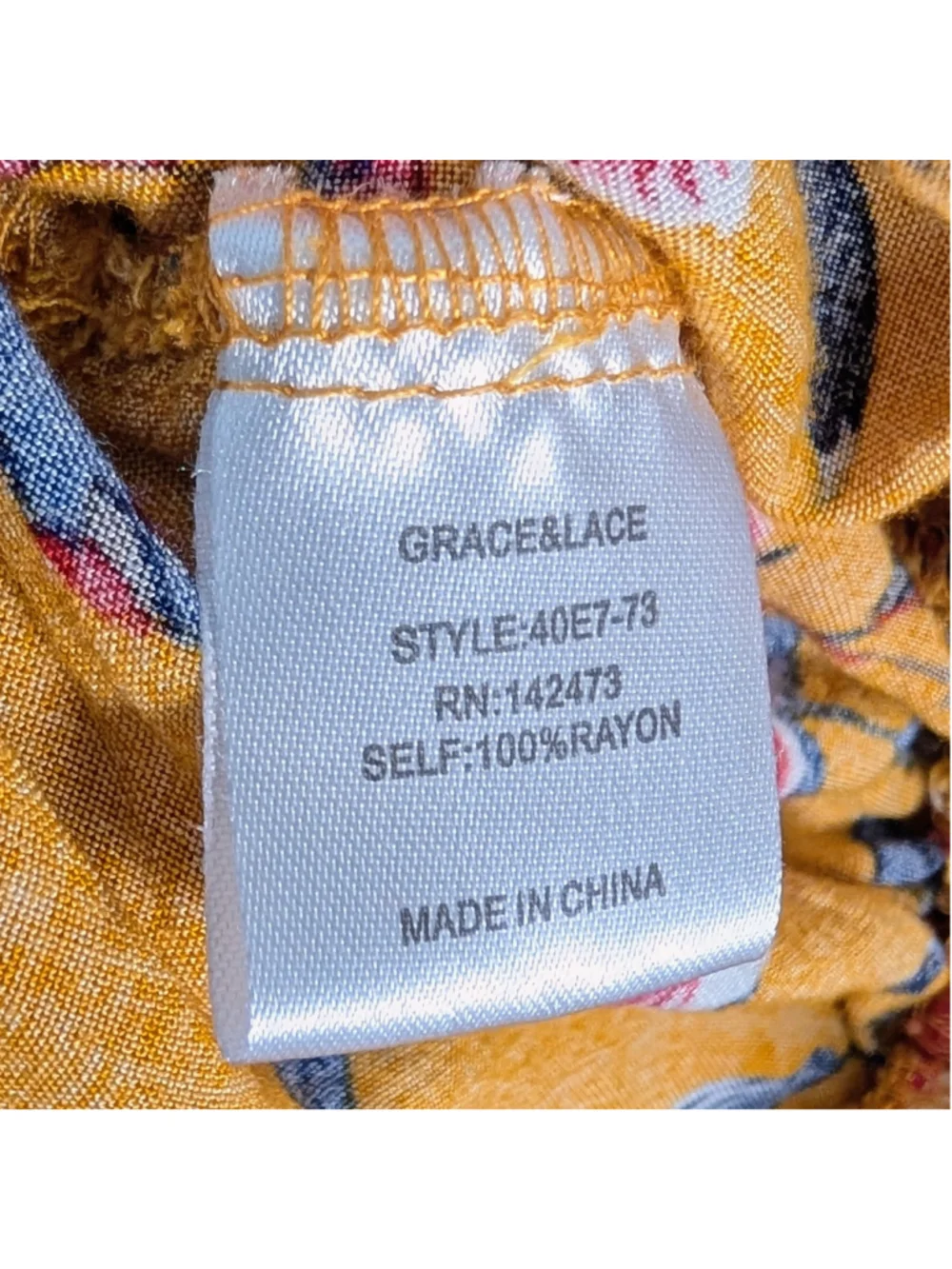 Grace & Lace XL Mustard Floral Boho Drawstring Shorts Flowy Summer